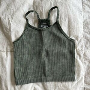 Olive green top